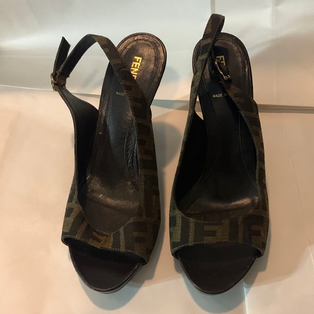 COPY - Fendi wedge open toe sandals
